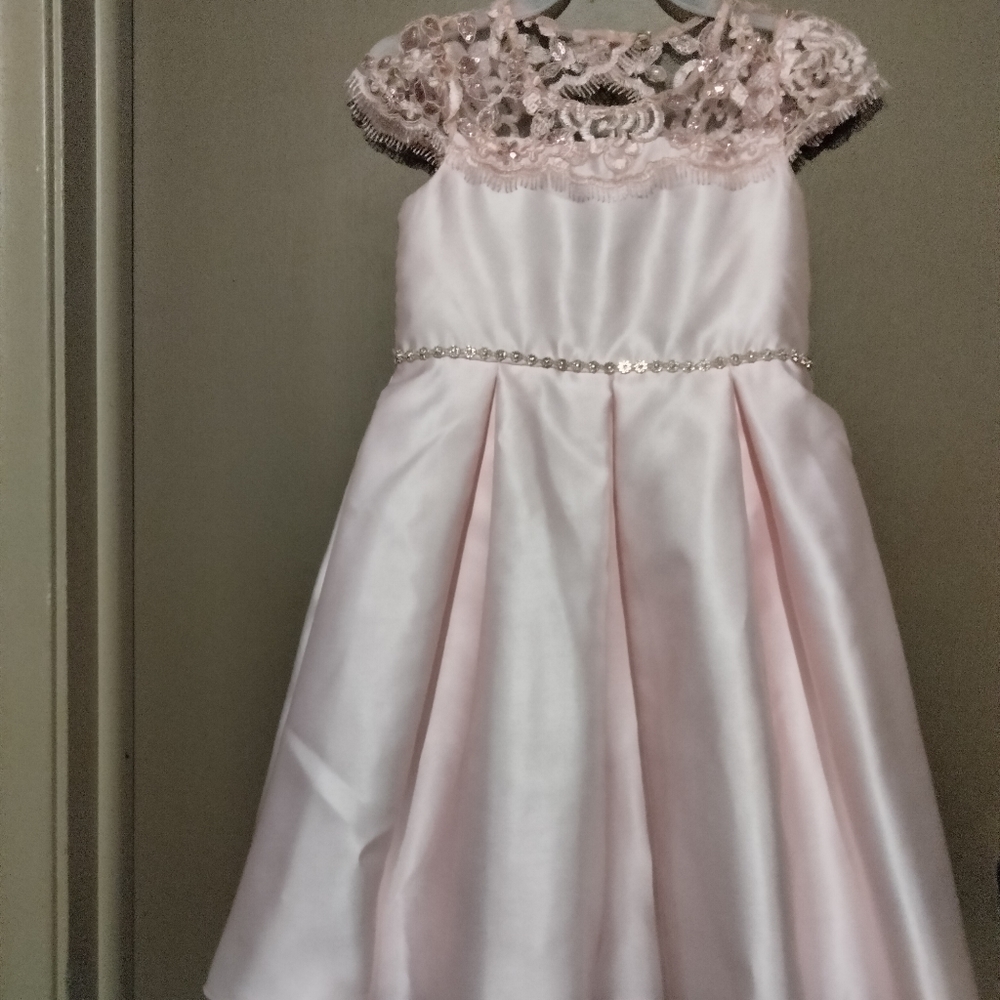 Girls Pink Formal Dress